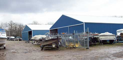 Boat Storage Sheds at Lyback's Marine